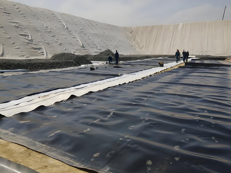 Revestimiento de estanque de HDPE para construcción de relaves