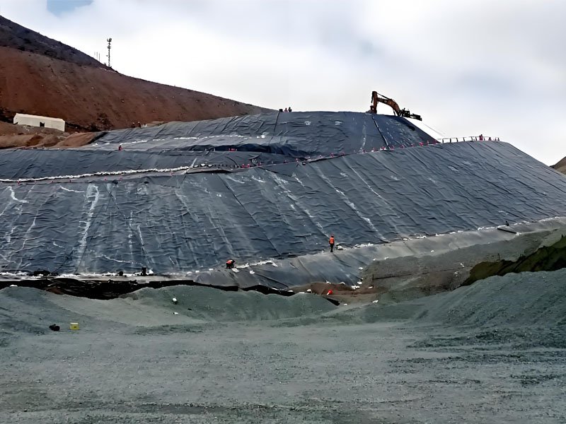 Geomembrana de HDPE de Plástico de 1,5 mm Para la Protección de Laderas