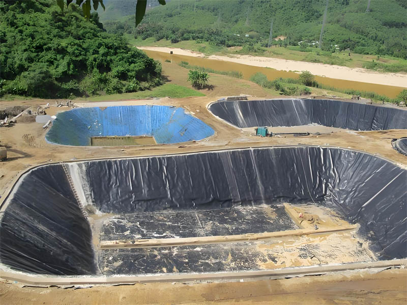 Geomembrana de HDPE de 1000 Micrómetros Para Estanque de Riego