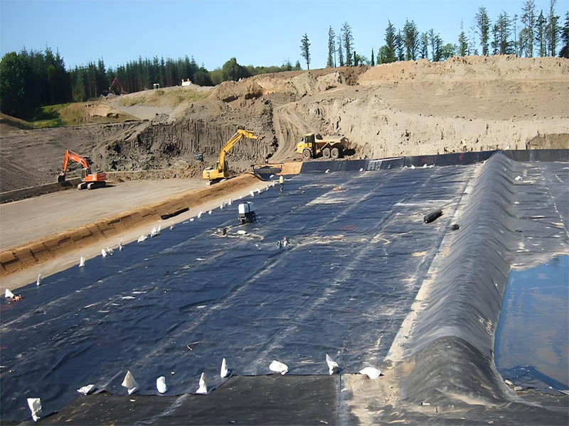 Geomembrana de HDPE de 1,5 mm Para el Revestimiento de la Presa de Relaves