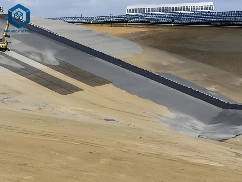 Revestimiento de Geomembrana HDPE de 2,5 mm para Vertederos