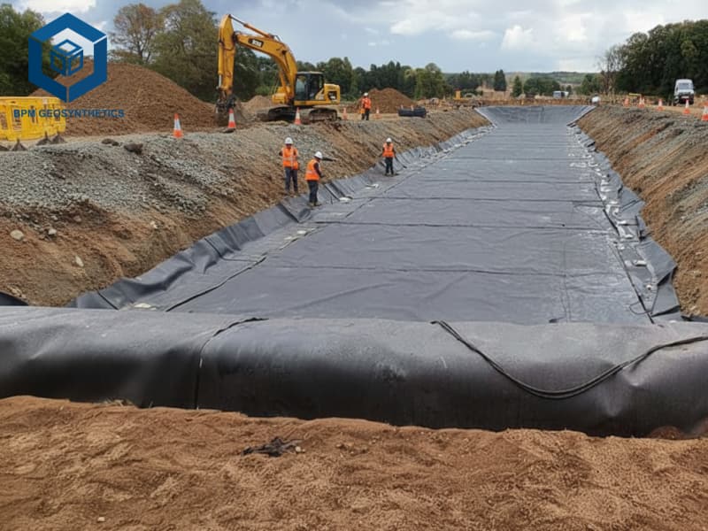 Geomembrana HDPE 2 mm Revestimientos De HDPE Para Vertederos