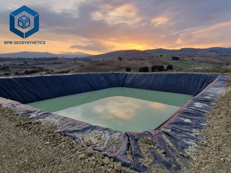 Geomembrana HDPE 30 mils para Estanques Agrícolas